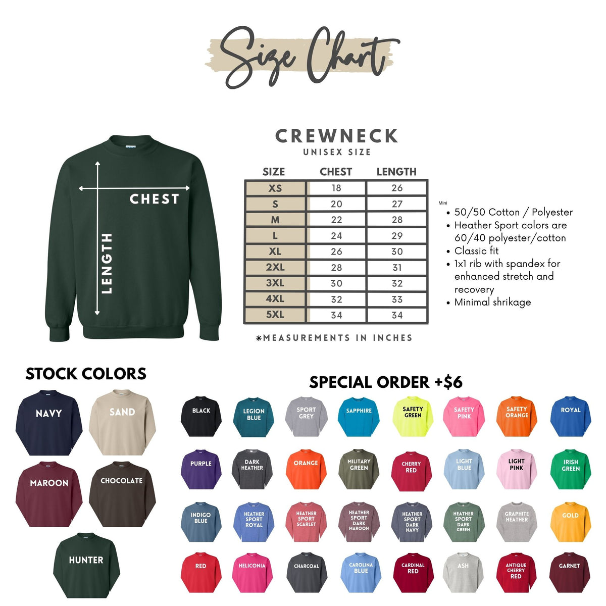 Custom Left Chest Embroidered Logo | Business Crewneck