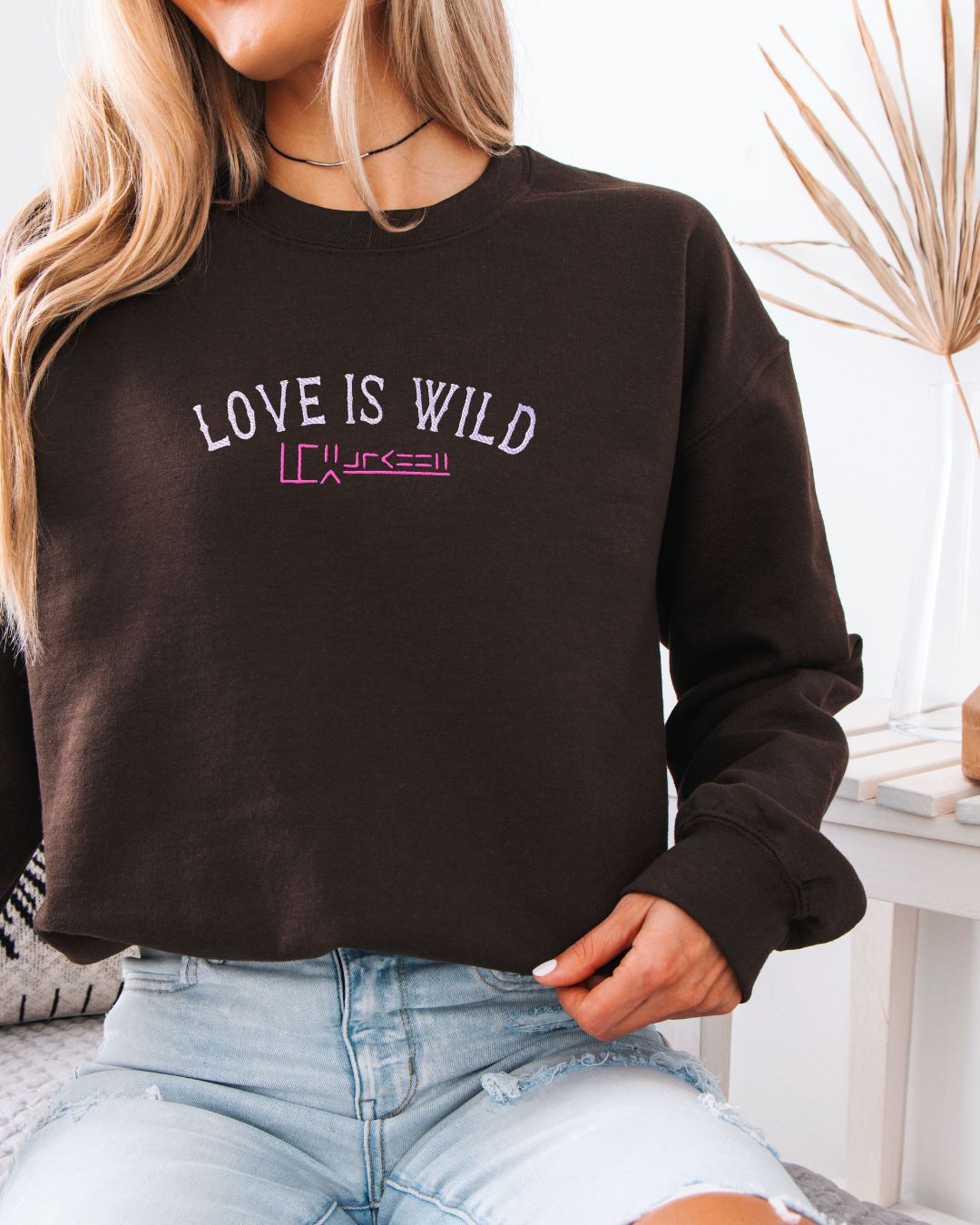 Love is Wild CREWNECK | Custom Mustang Freeze Brand Sweatshirt