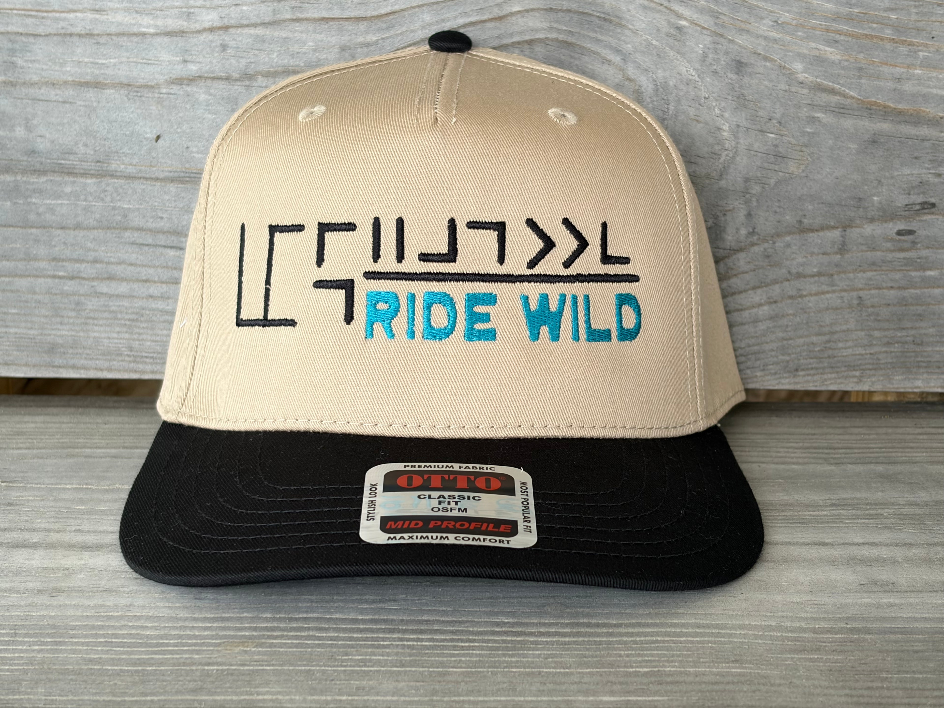 Ride Wild Custom Hat | Mustang Freeze Brand Embroidered Canvas Hat