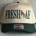 Fresh AF Hat | Embroidered Bucking Horse Canvas Hat