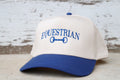 Equestrian/Snaffle Bit Embroidered Canvas Hat - Royal Blue | CLEARANCE