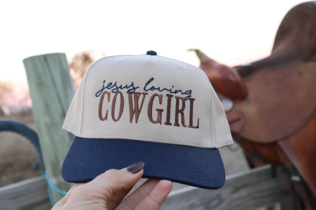Jesus Loving Cowgirl Embroidered Hat