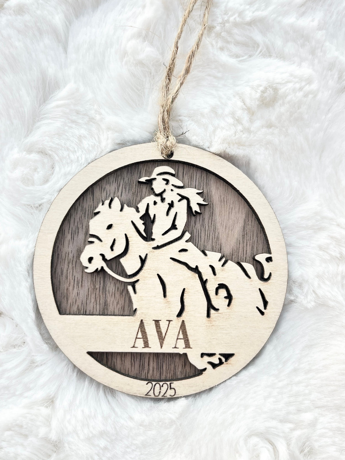 Custom Western Rider Ornament | Male or Female | Personalized Christmas