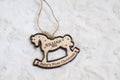 Custom Rocking Horse Ornament | Baby's First Chrismas