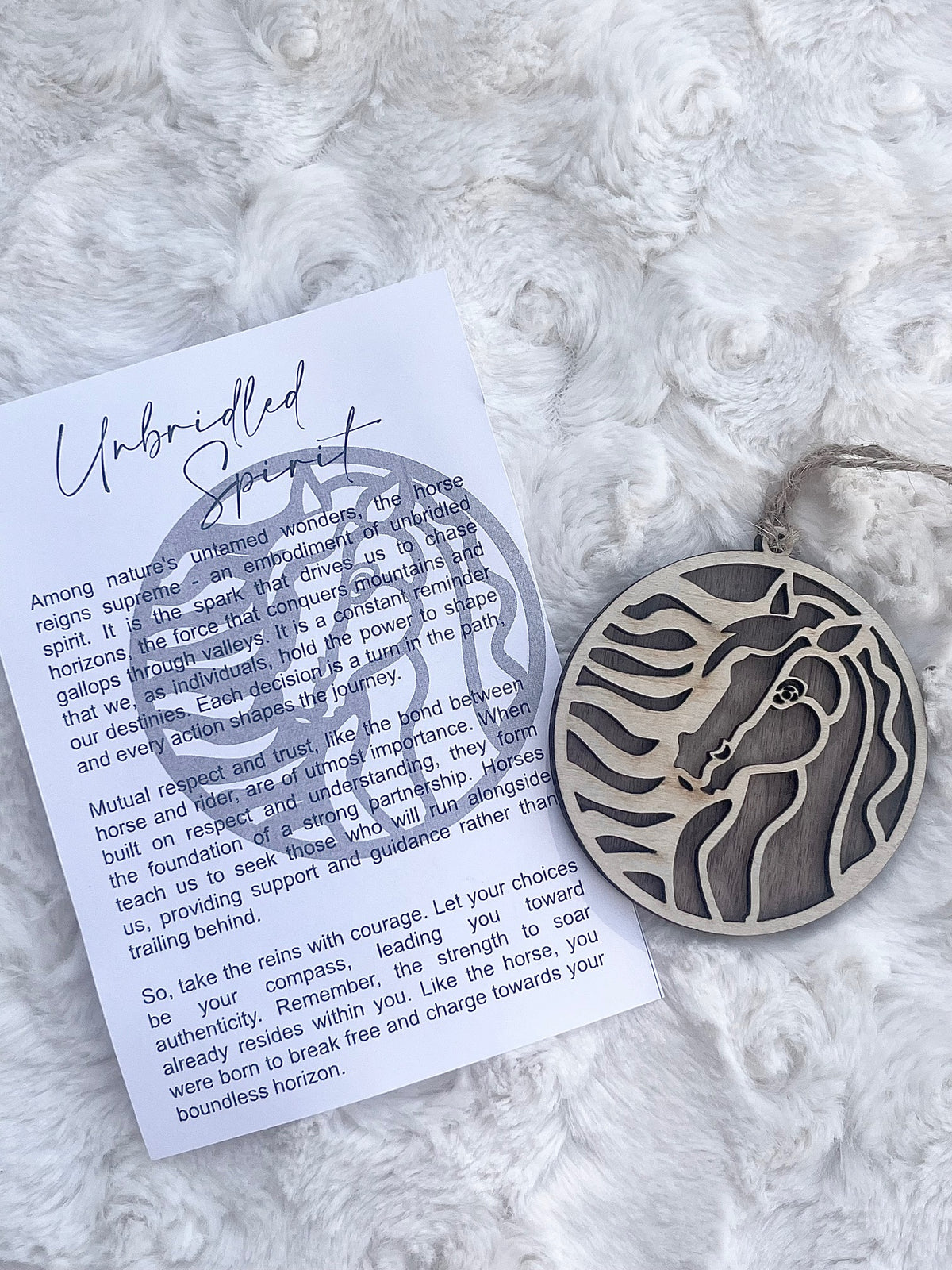 Unbridled Spirit Ornament | Equestrian Christmas | Horse Lover Gift