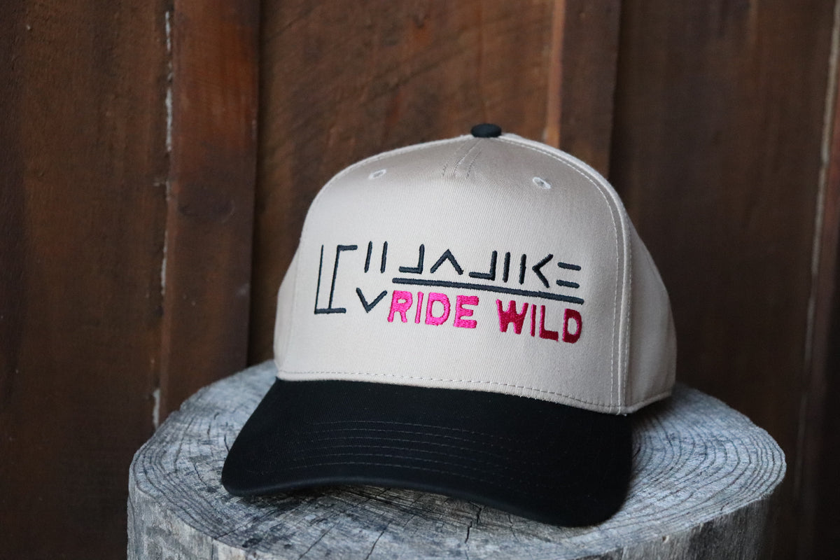 Ride Wild Custom Hat | Mustang Freeze Brand Embroidered Canvas Hat