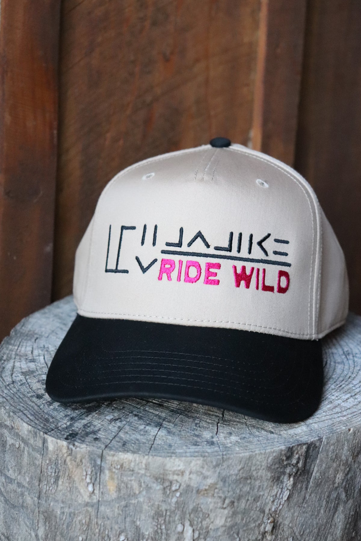 Ride Wild Custom Hat | Mustang Freeze Brand Embroidered Canvas Hat