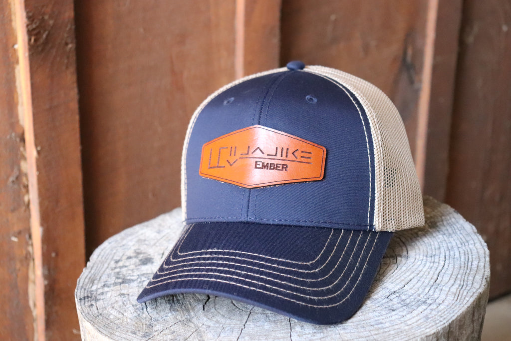 Custom Mustang Freeze Brand Leather Patch Hat