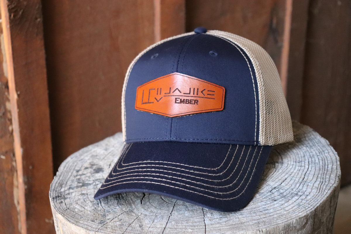 Custom Mustang Freeze Brand Leather Patch Hat