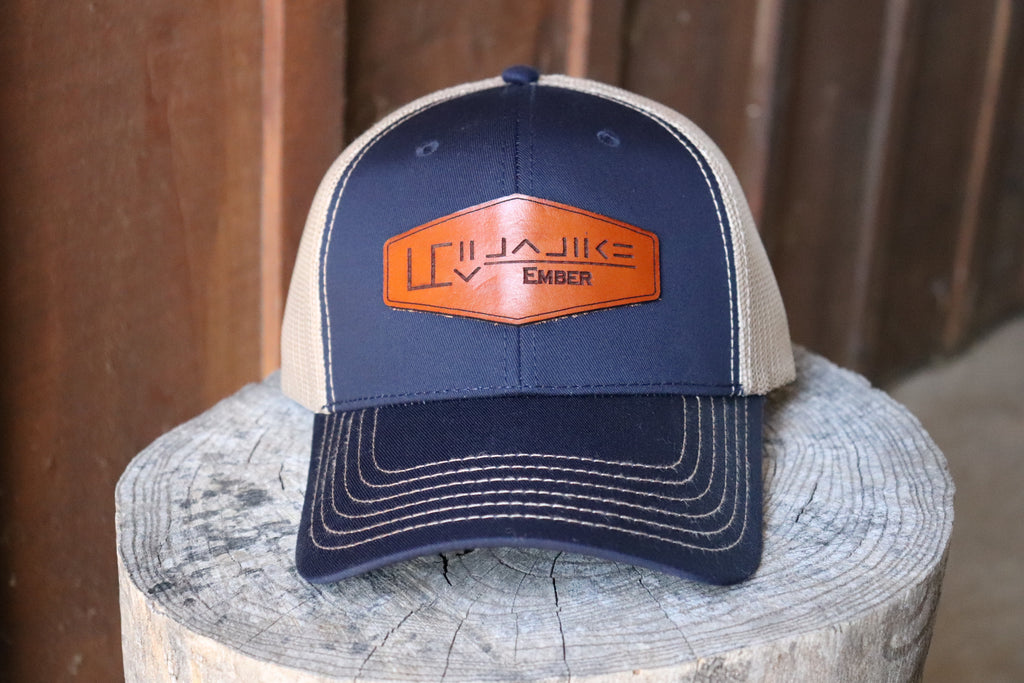 Custom Mustang Freeze Brand Leather Patch Hat