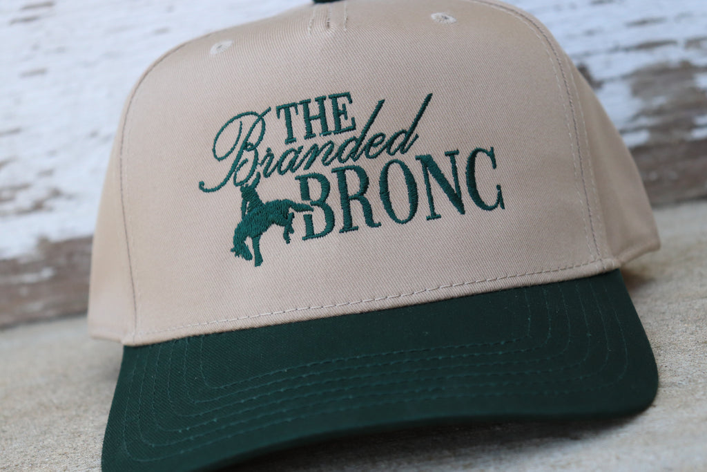 The Branded Bronc Embroidered Canvas Logo Hat