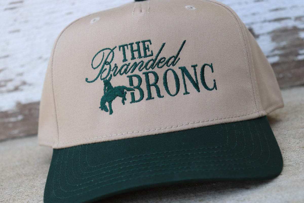 The Branded Bronc Embroidered Canvas Logo Hat