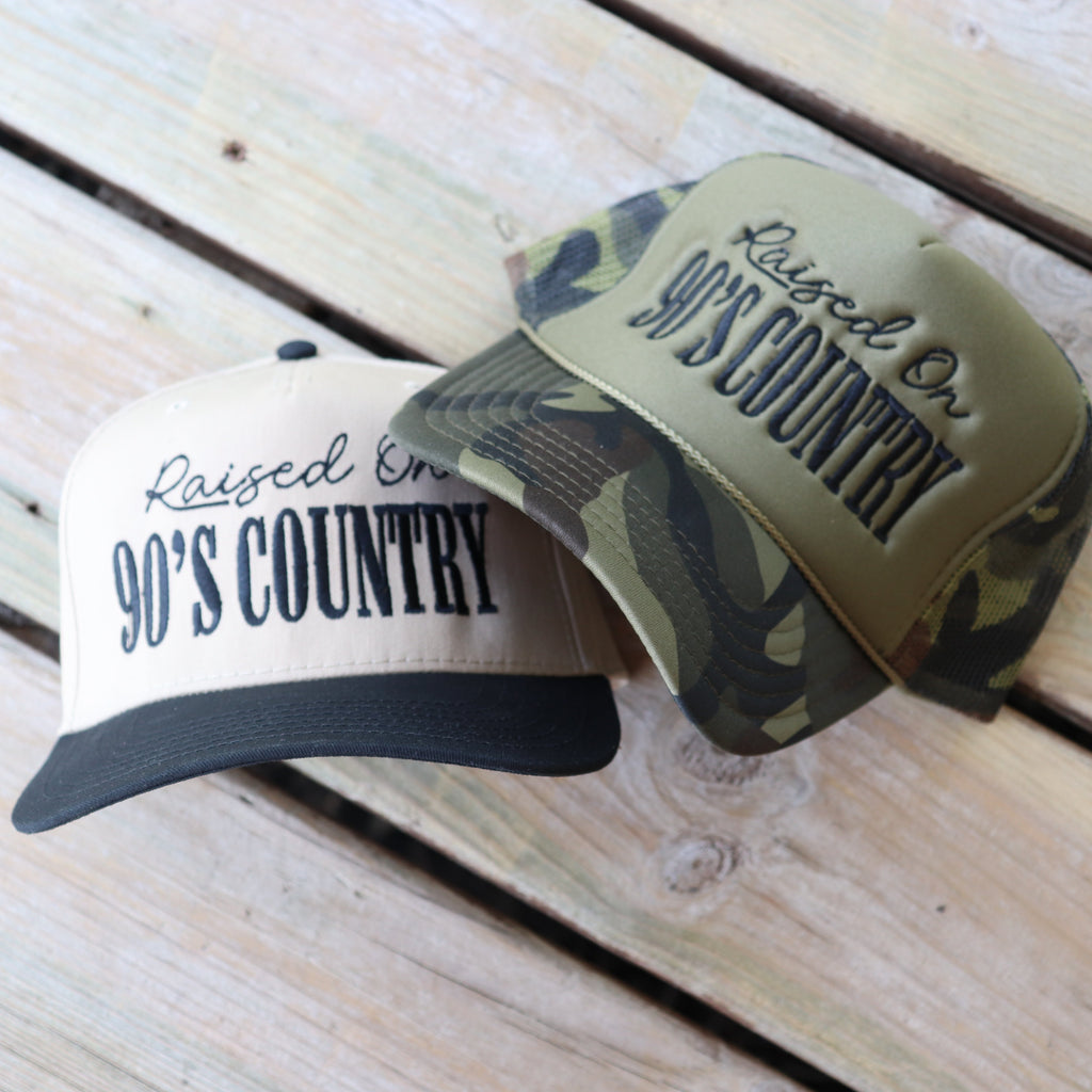 Raised on 90's Country Embroidered Hat