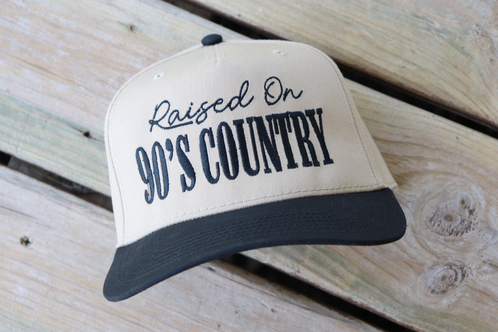 Raised on 90's Country Embroidered Hat