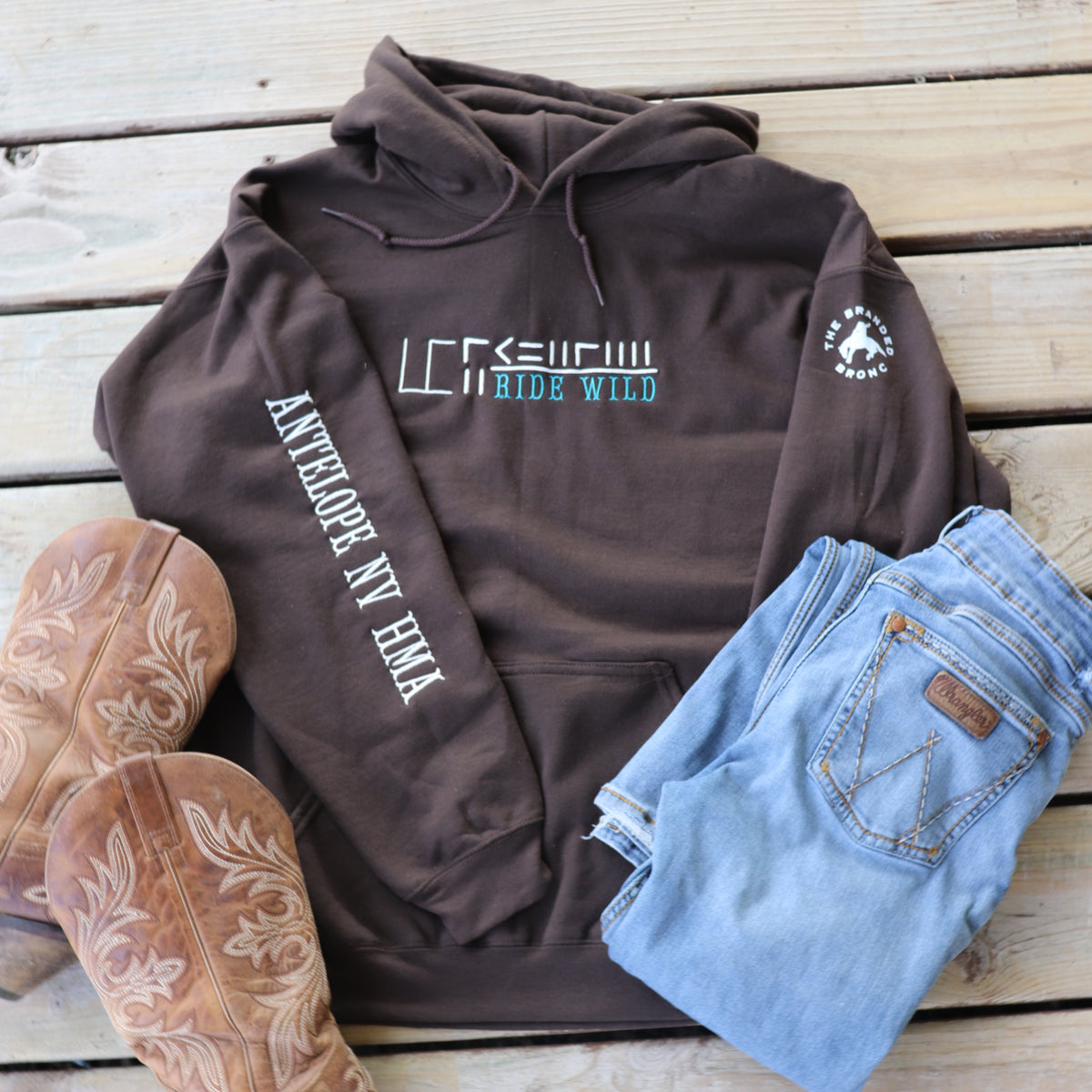 Mustang HMA Sleeve Ride Wild Hoodie