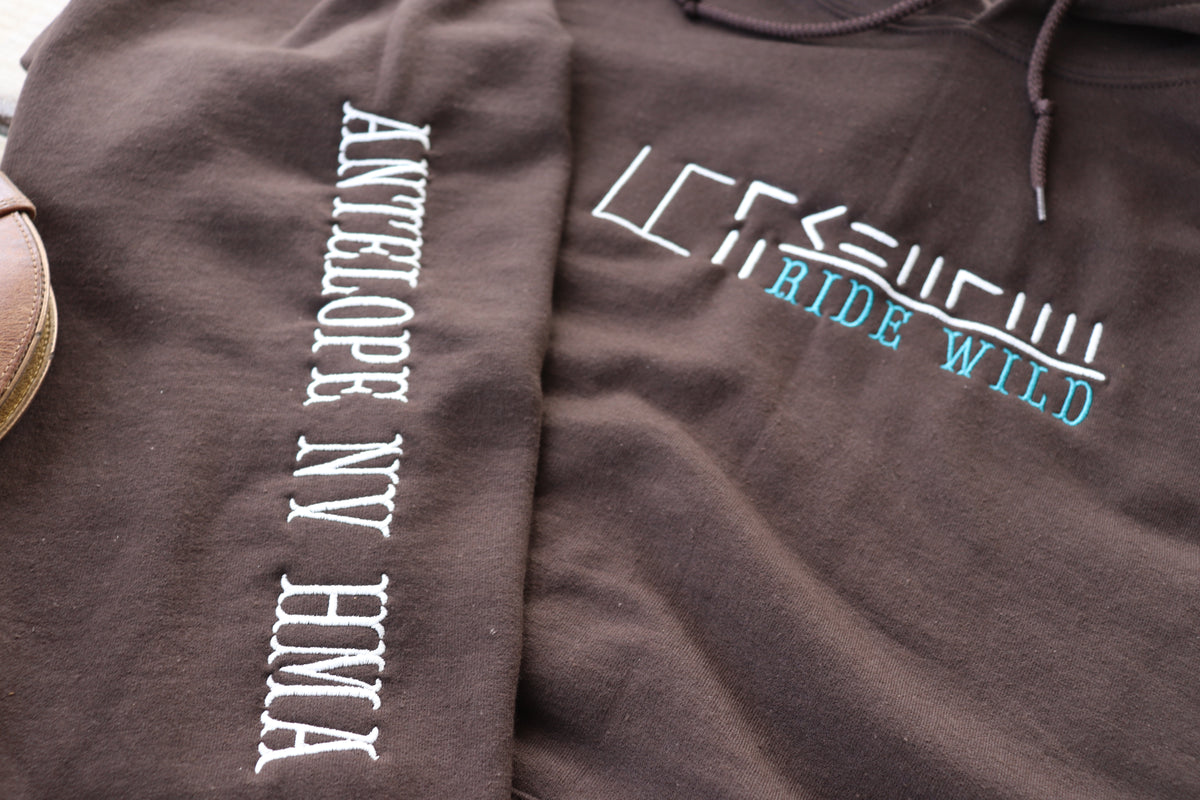Chocolate Mustang HMA Sleeve Ride Wild Hoodie