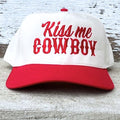 Kiss Me Cowboy Canvas Trucker | CLEARANCE