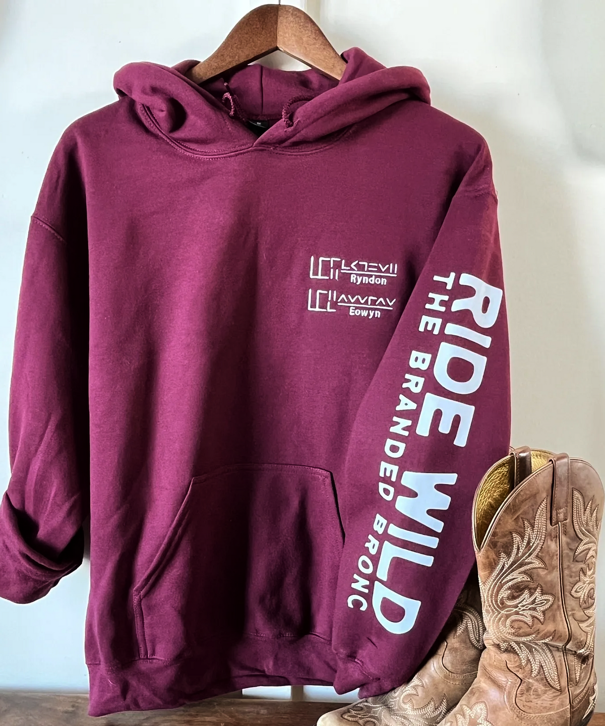 Ride Wild Hoodie | Custom Mustang Freeze Brand Hoodie