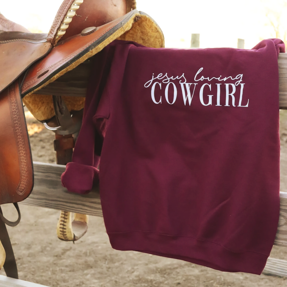 Jesus Loving Cowgirl Crewneck
