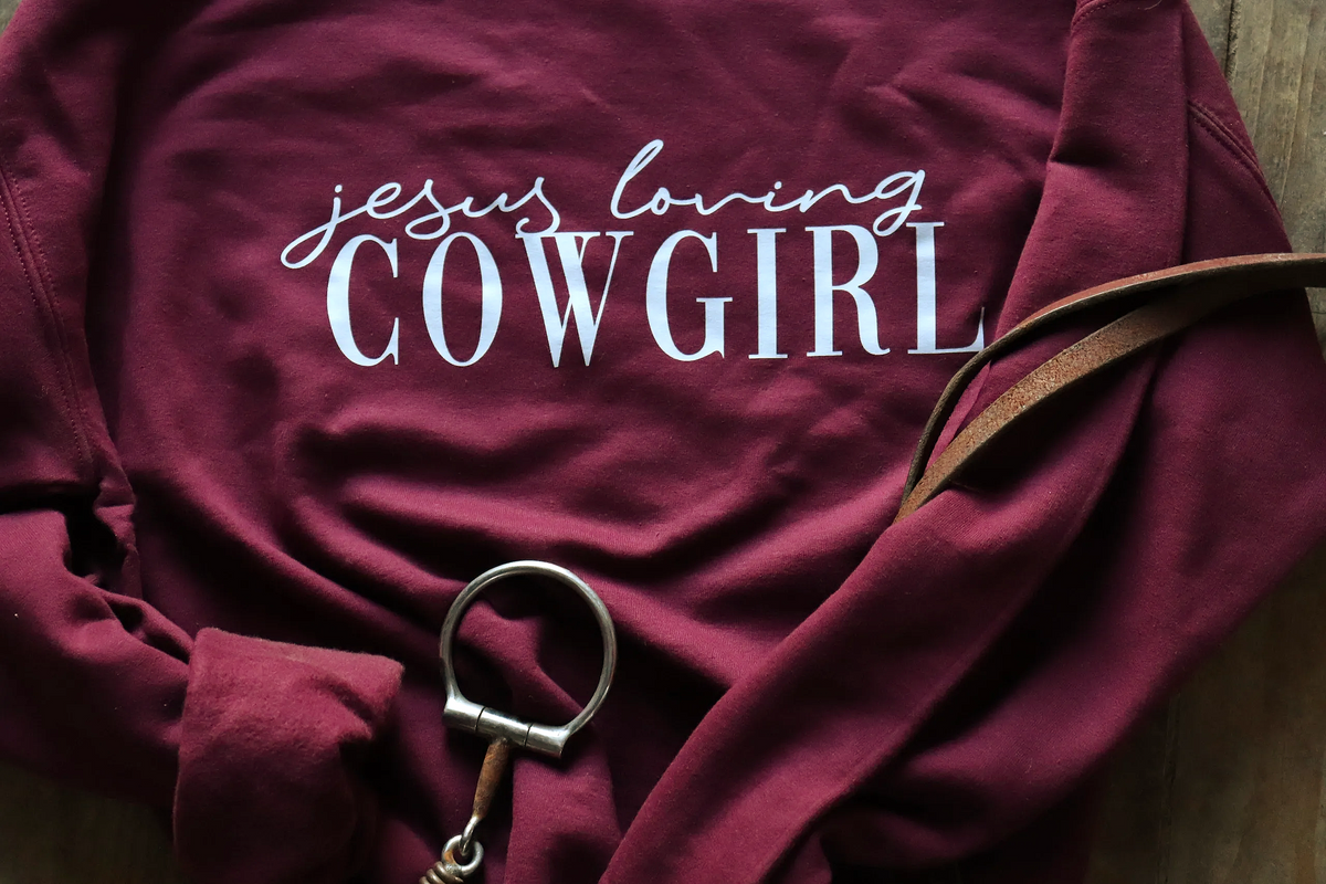 Jesus Loving Cowgirl Crewneck