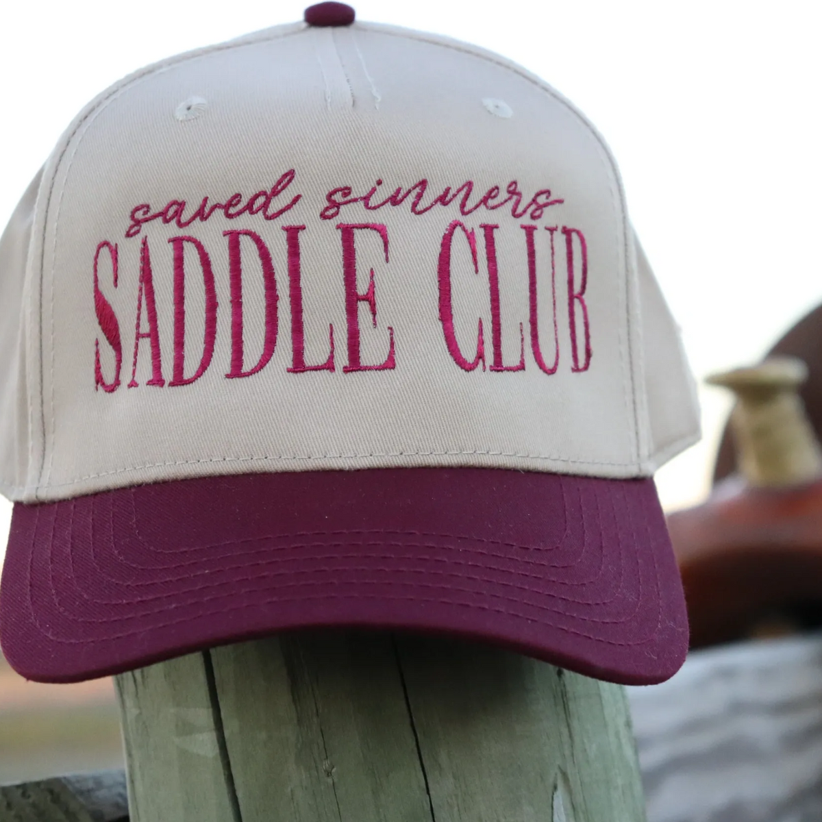 Saved Sinners Saddle Club Embroidered Hat