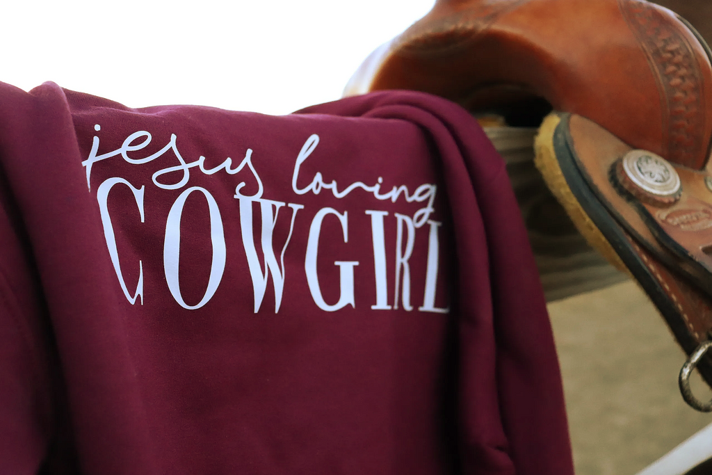 Jesus Loving Cowgirl Crewneck