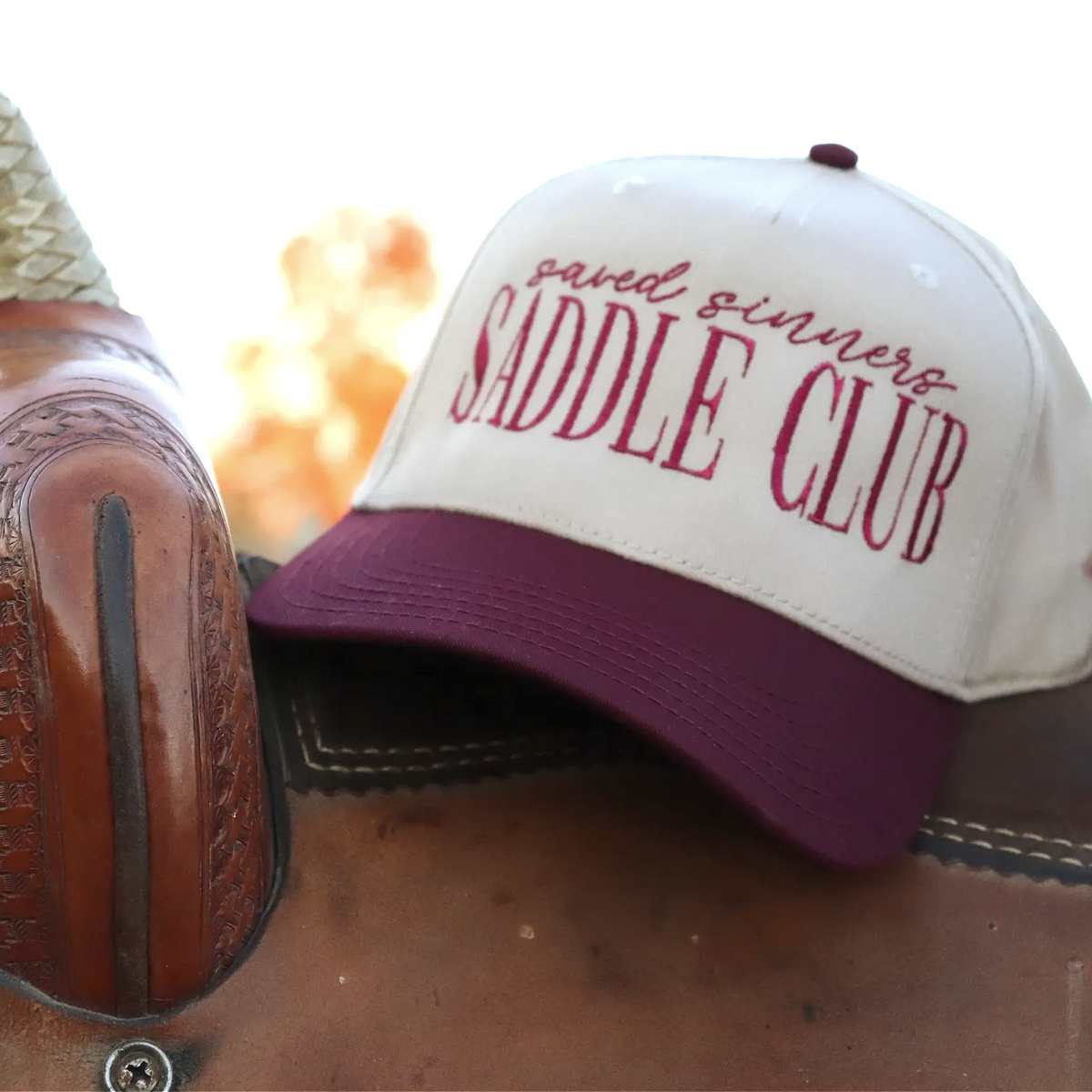 Saved Sinners Saddle Club Embroidered Hat