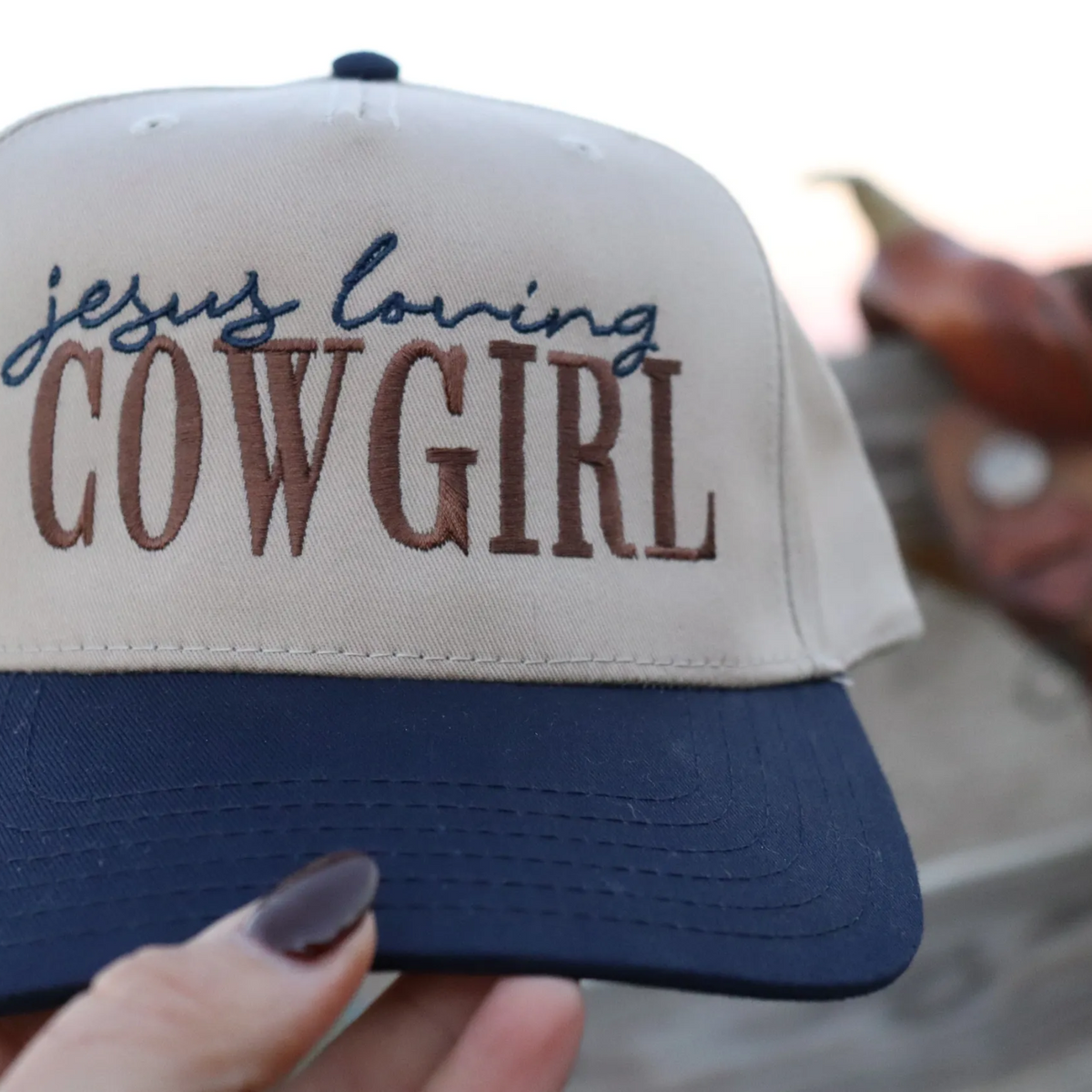 Jesus Loving Cowgirl Embroidered Hat