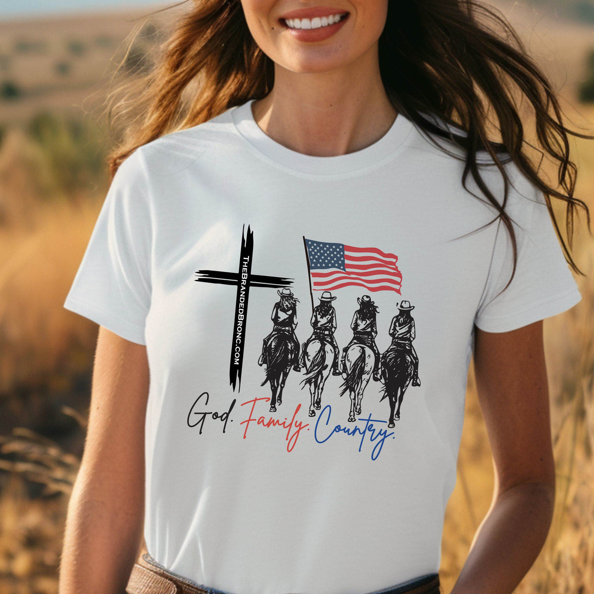 God, Family, Country Patriotic Tee