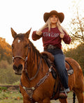 Jesus Loving Cowgirl Crewneck
