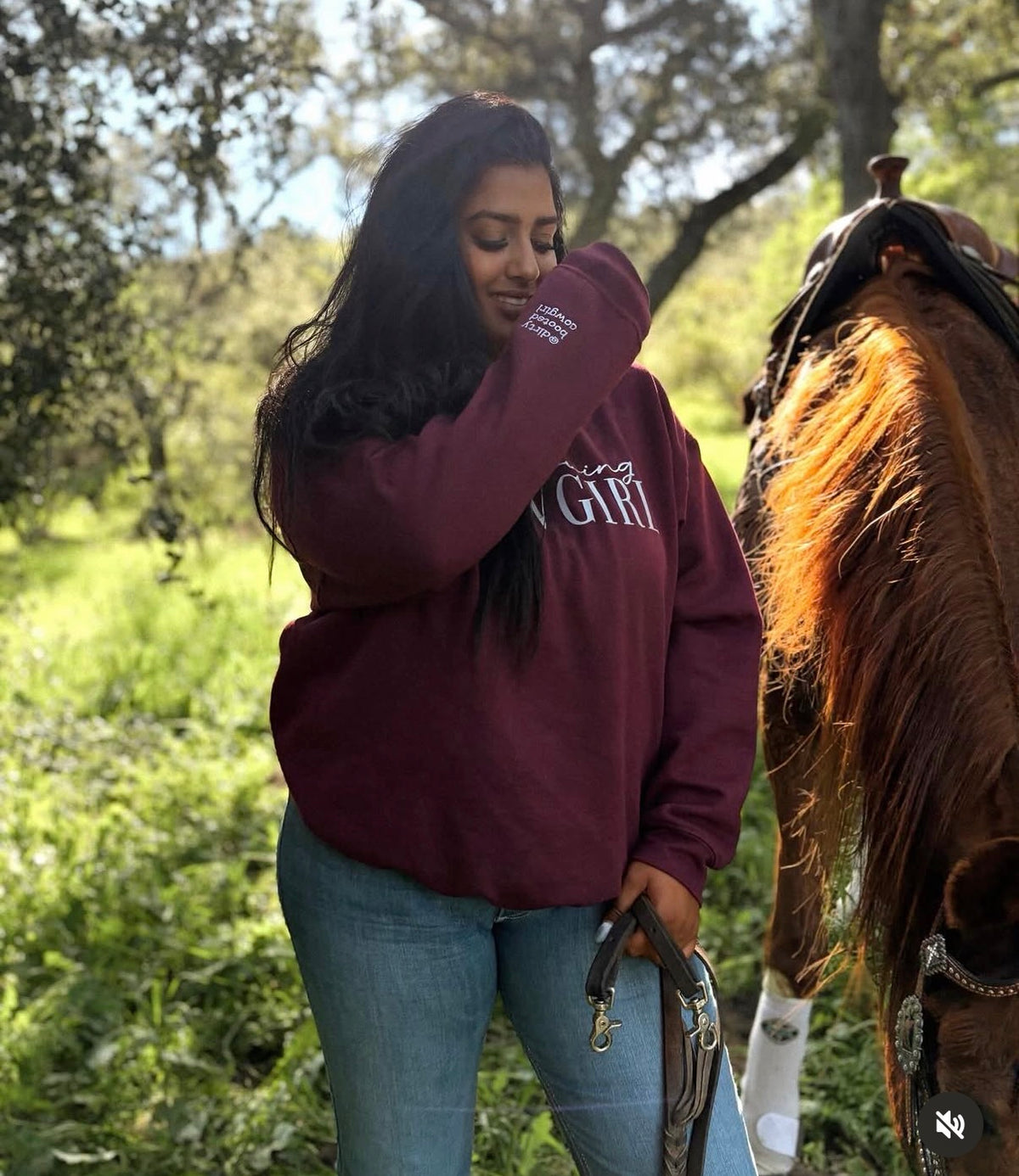 Jesus Loving Cowgirl Crewneck