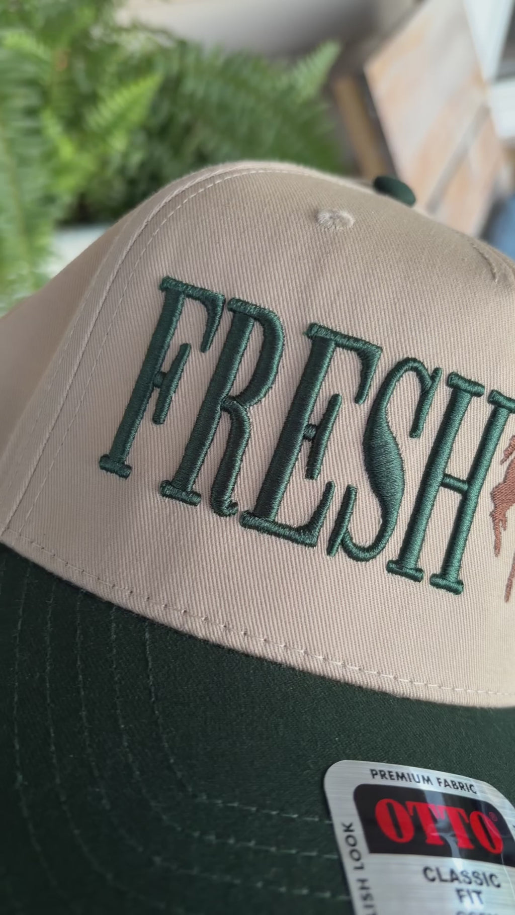 Fresh AF Hat | Embroidered Bucking Horse Canvas Hat